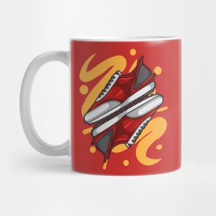 DyBreak Red Retro Sneaker Mug